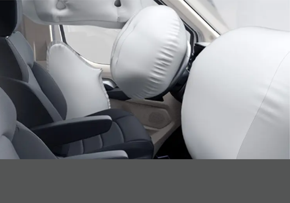Airbags frontais e laterais de série