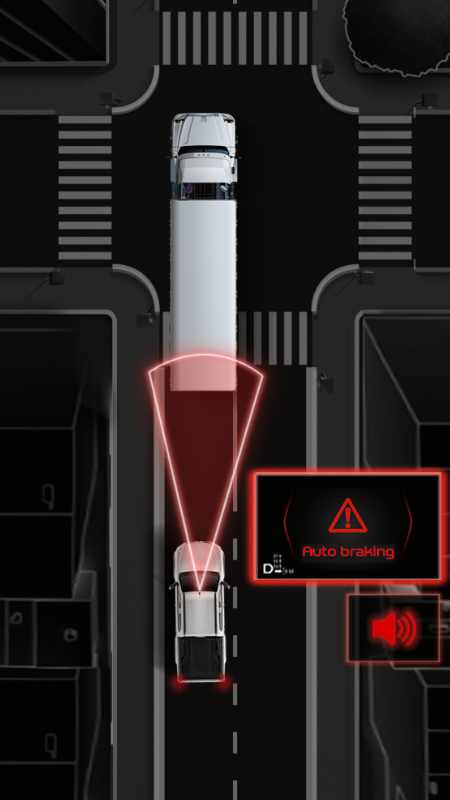 Travagem automática de emergência
