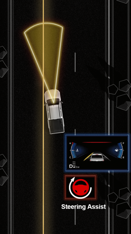 Aviso de saída de faixa