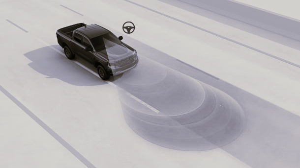 Aviso de saída de faixa