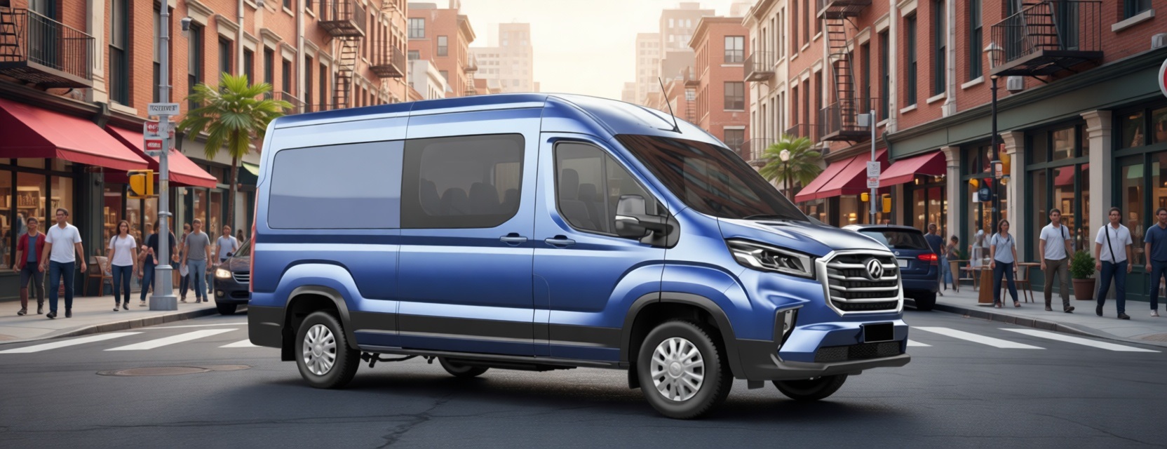 O Maxus eDeliver9 está também disponível na versão COMBI de 7 lugares